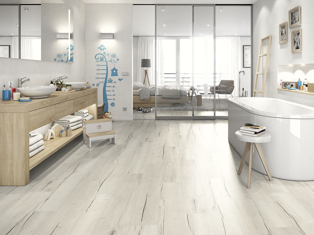 Ламінат Egger Home Classic 4V Aqua+ CT EHL105 Дуб Крестон білий