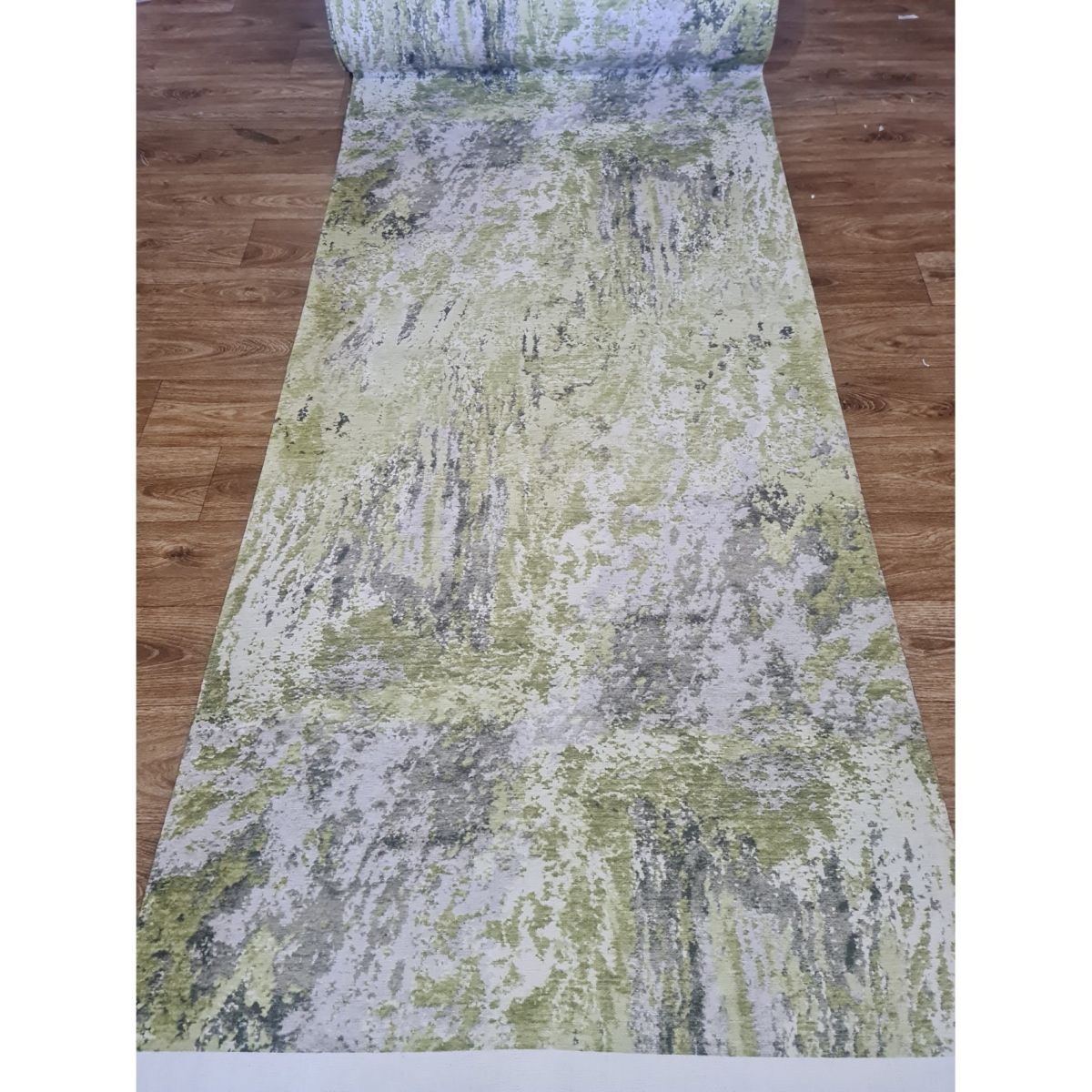 Килимова доріжка Dekoratif Latex A0059A GREEN/GREEN