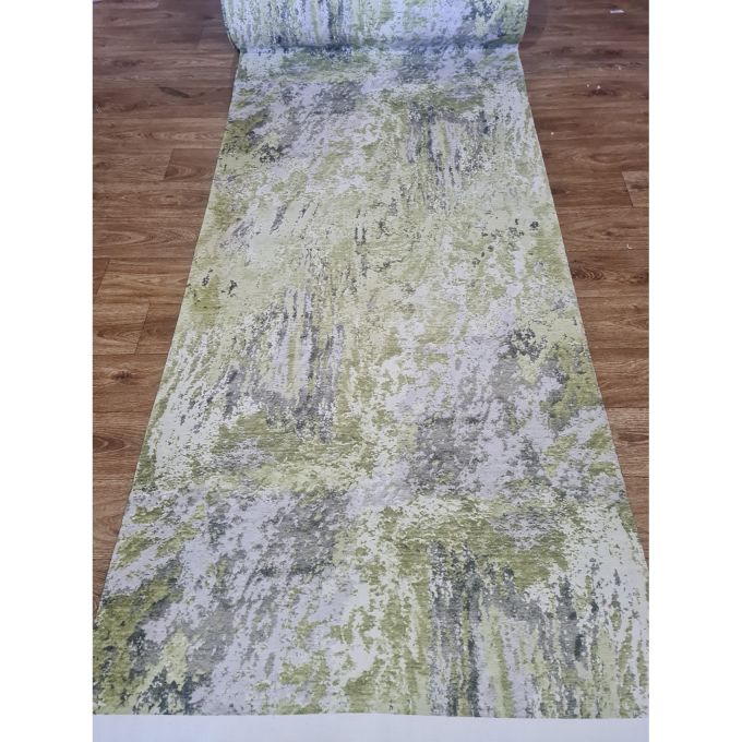 Килимова доріжка Dekoratif Latex A0059A GREEN/GREEN