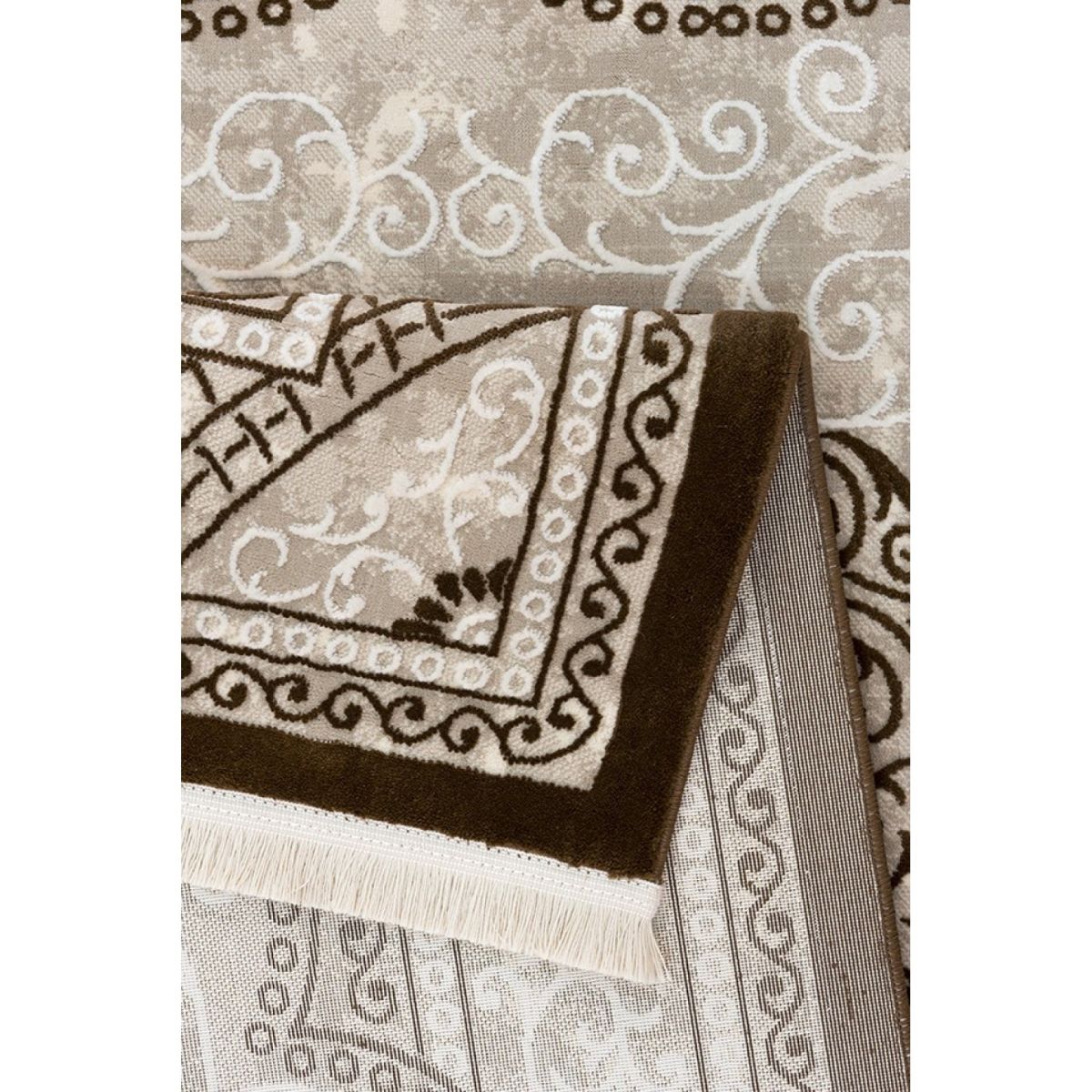 Килим Greencarpet Tempo 135ZB C. POLY. IVORY / BROWN