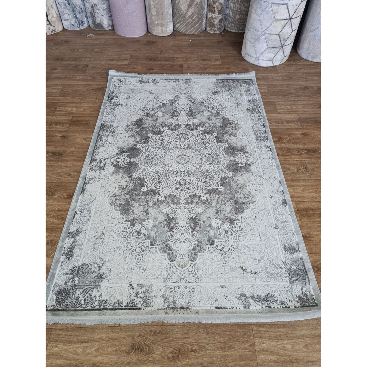 Килим Greencarpet Deep Ocean 146HA GREY / L. BLUE