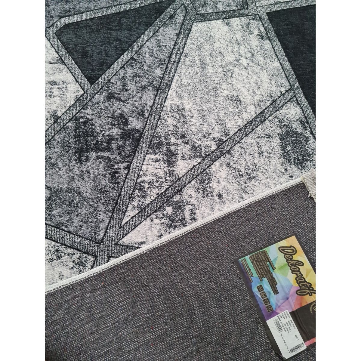 Килим Greencarpet Dekoratif K00014 GREY / GREY