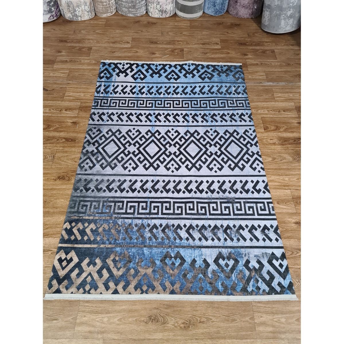 Ковёр Greencarpet Dekoratif SHR039 GREY/BLACK