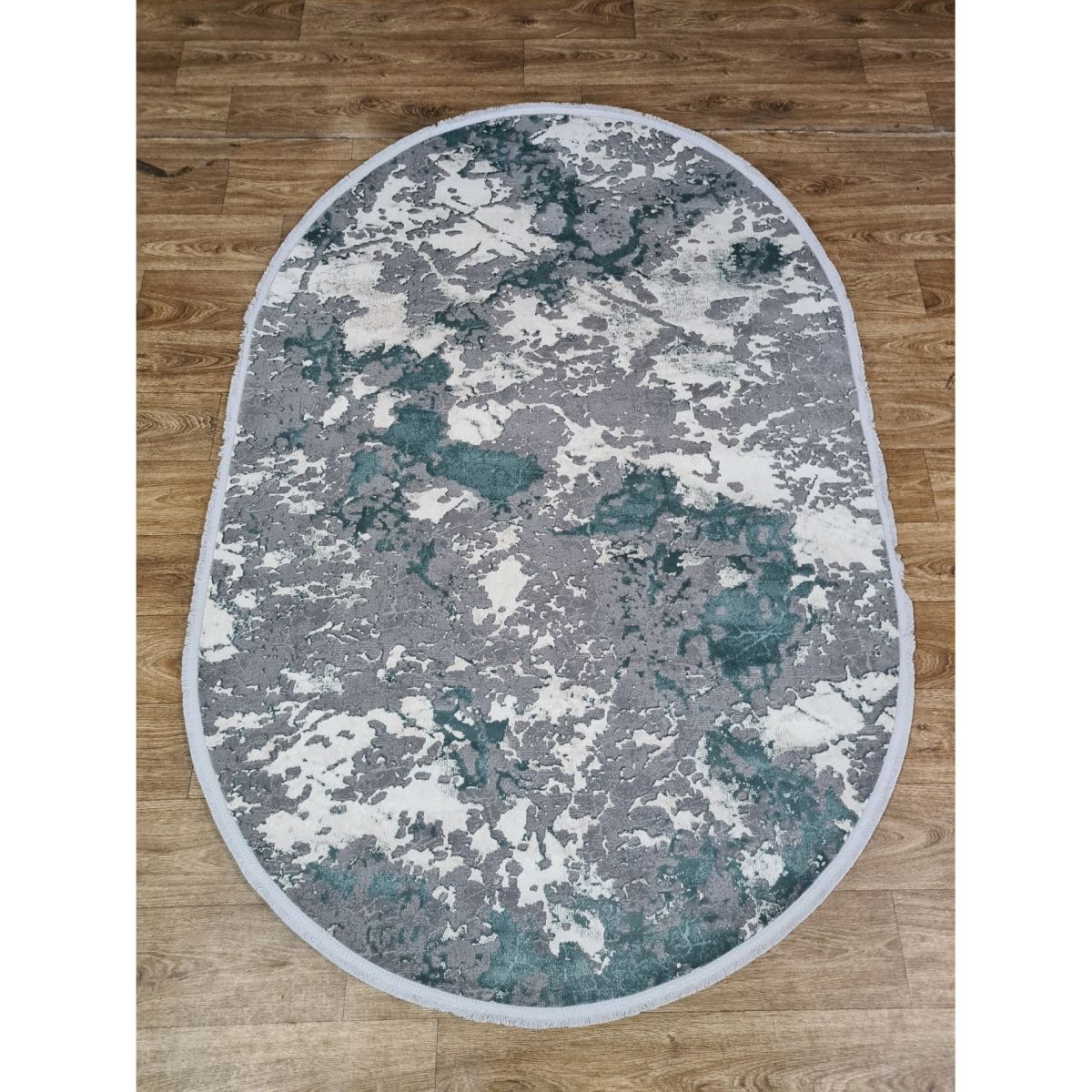 Килим Greencarpet Luxury 05917A TURQUOISE / D.GREY HB