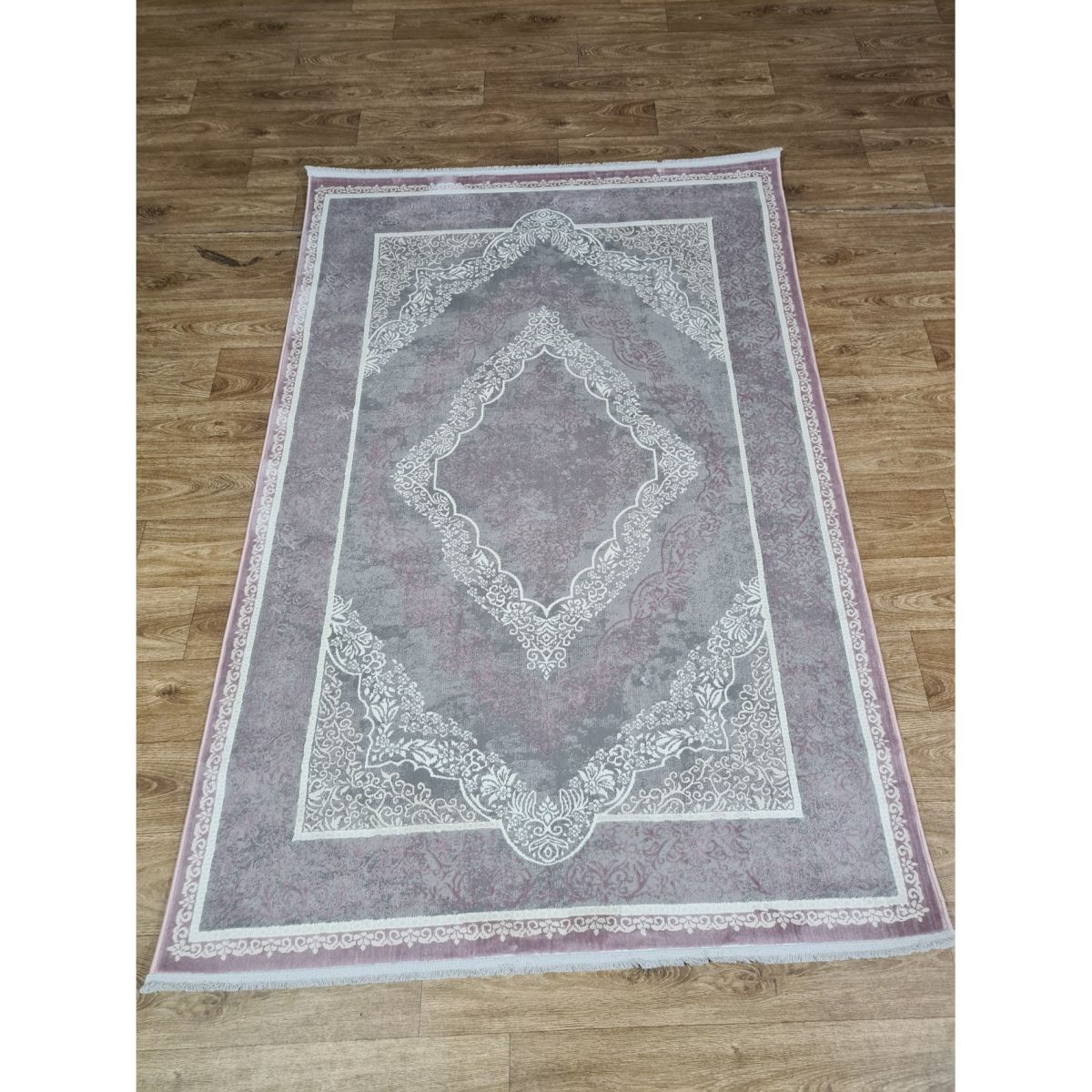 Килим Greencarpet Luxury 05986D D.GREY HB / LILAC