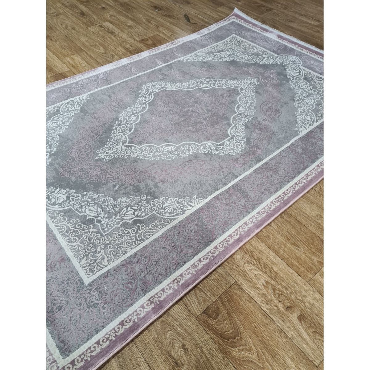 Килим Greencarpet Luxury 05986D D.GREY HB / LILAC