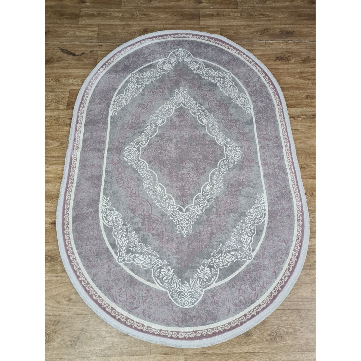Килим Greencarpet Luxury 05986D D.GREY HB / LILAC