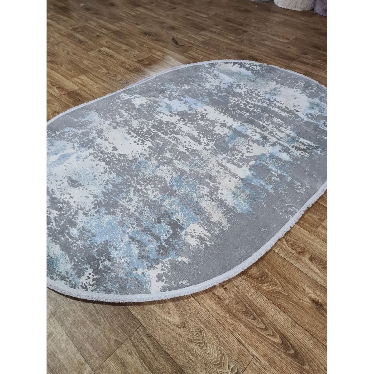 Килим Greencarpet Luxury 06185A BLUE / D.GREY HB