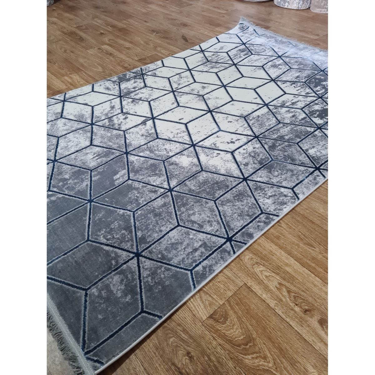 Килим Greencarpet Moda 5503 L.BLUE / D.GREY