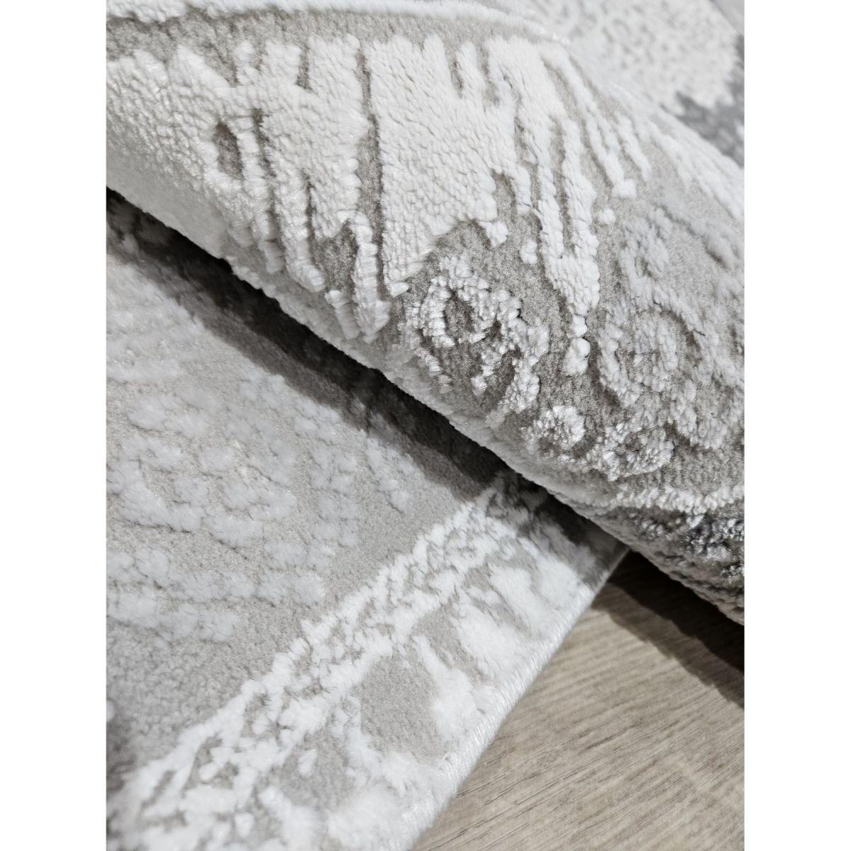 Килим Greencarpet MONOX T066A CREAM / SILVER