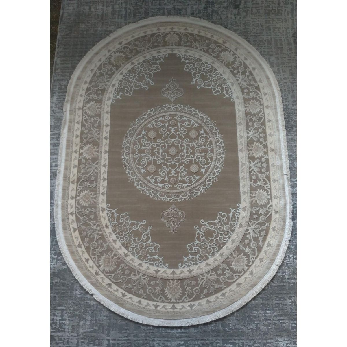 Килим Greencarpet Odessa 01590D POLY. IVORY / POLY. BROWN