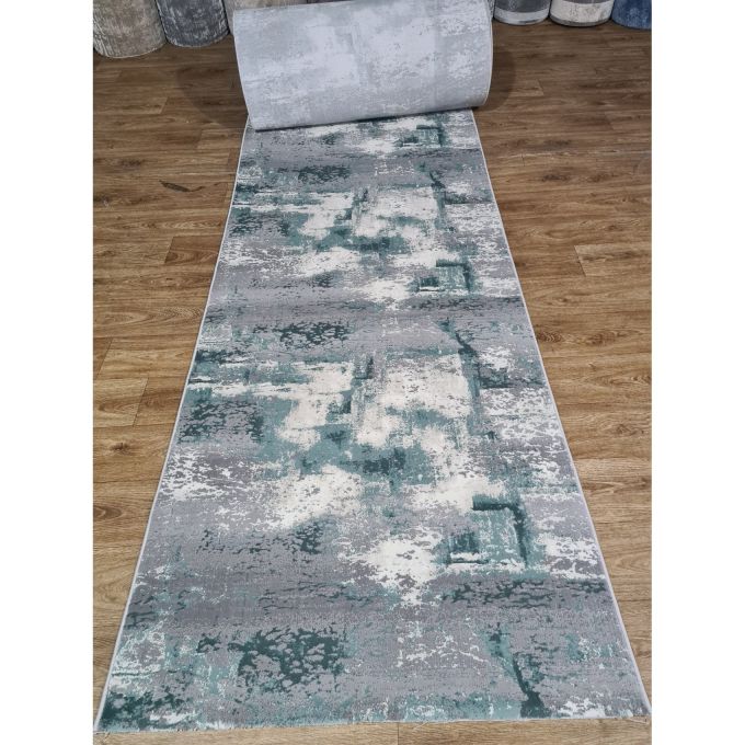 Килимова доріжка Greencarpet Luxury 06047B BEIGE / L.TURQUOISE