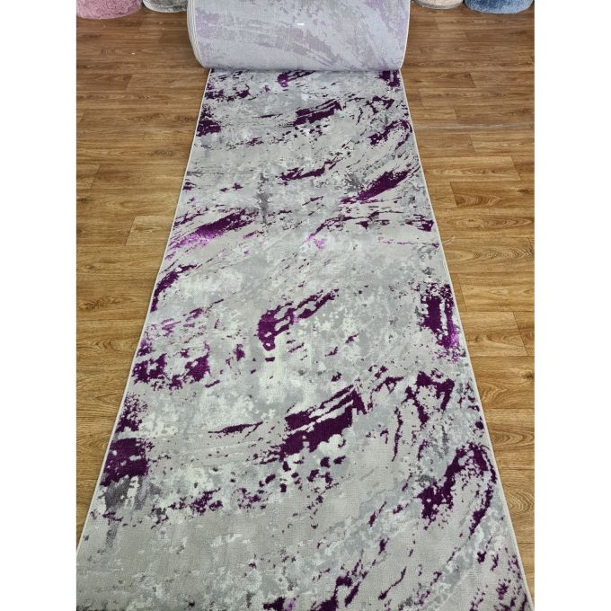 Килимова доріжка Greencarpet Moda 4576 LILAC / VIZON GREY
