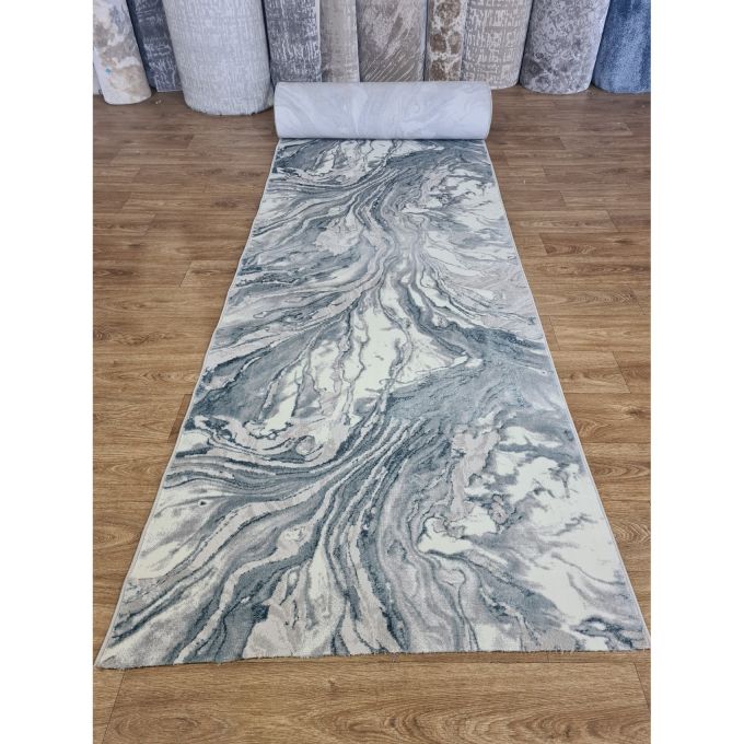Килимова доріжка Greencarpet Moda 5201A L.BLUE / D.GREY
