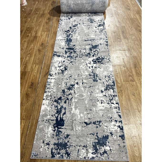 Килимова доріжка Greencarpet Moda 8241A L.BLUE / L.GREY