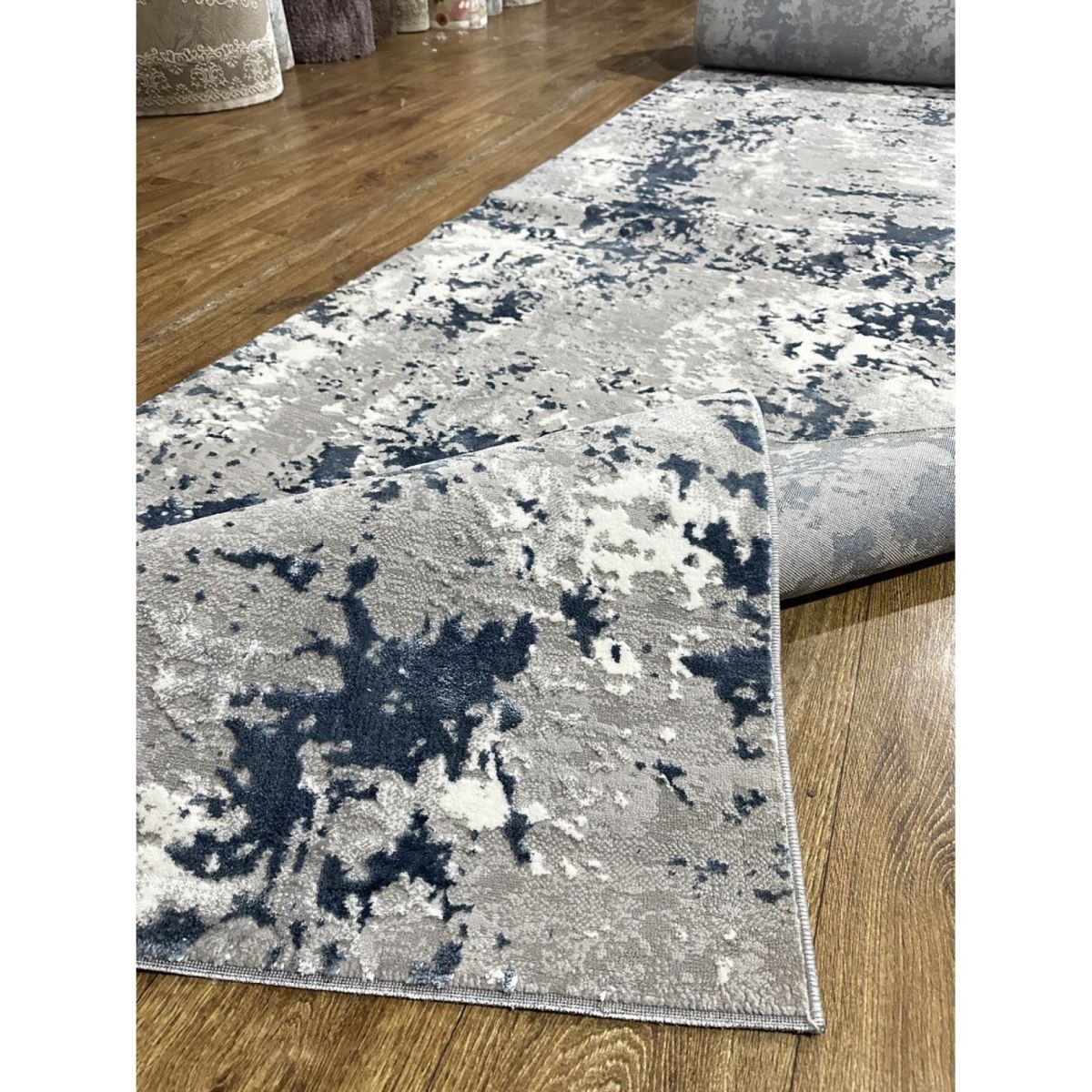 Ковровая дорожка Greencarpet Moda 8241A L.BLUE / L.GREY