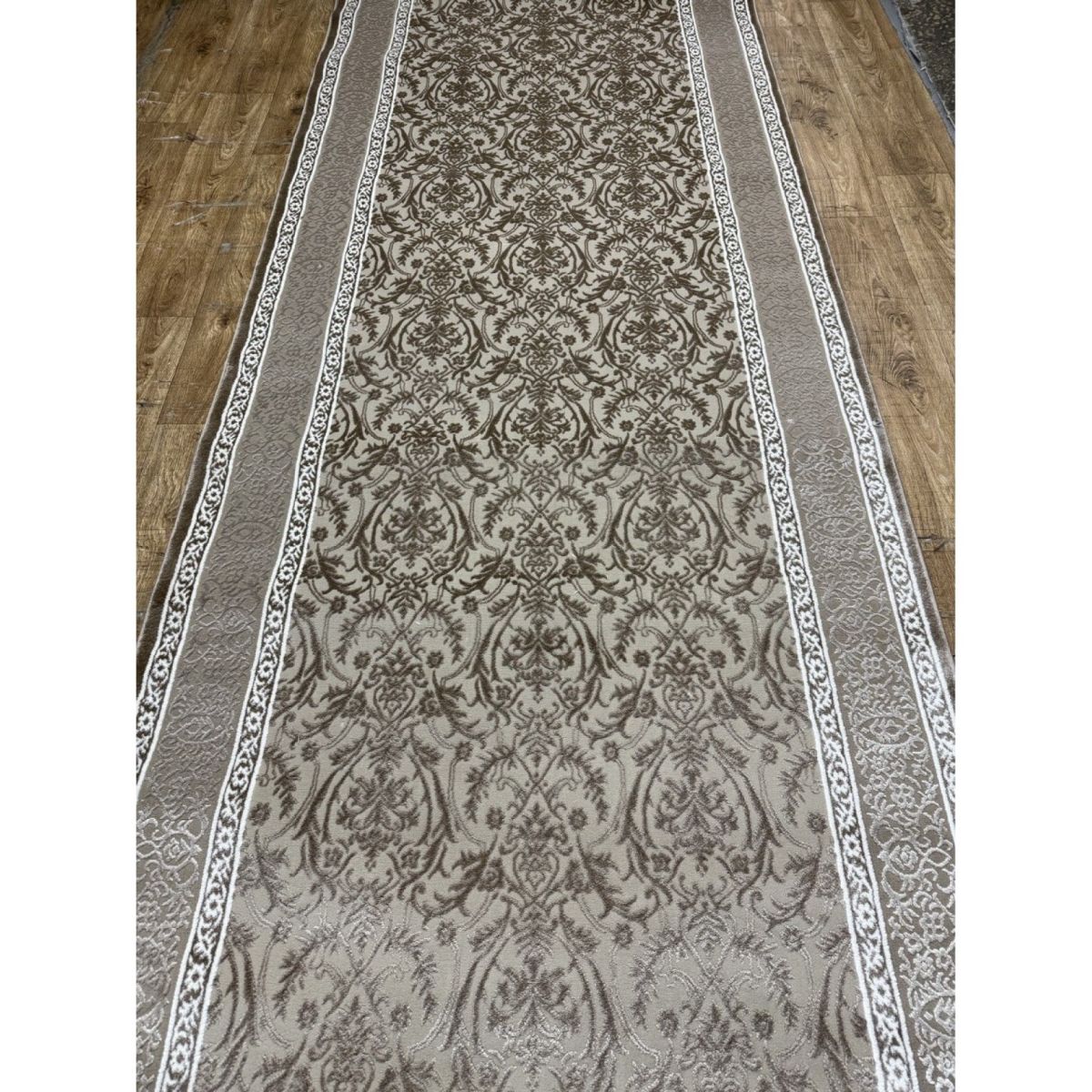 Килимова доріжка Greencarpet Tempo 8125 L.BROWN/BEIGE