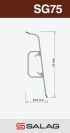 Плінтус Salag SG 75 F0 Sand Oak