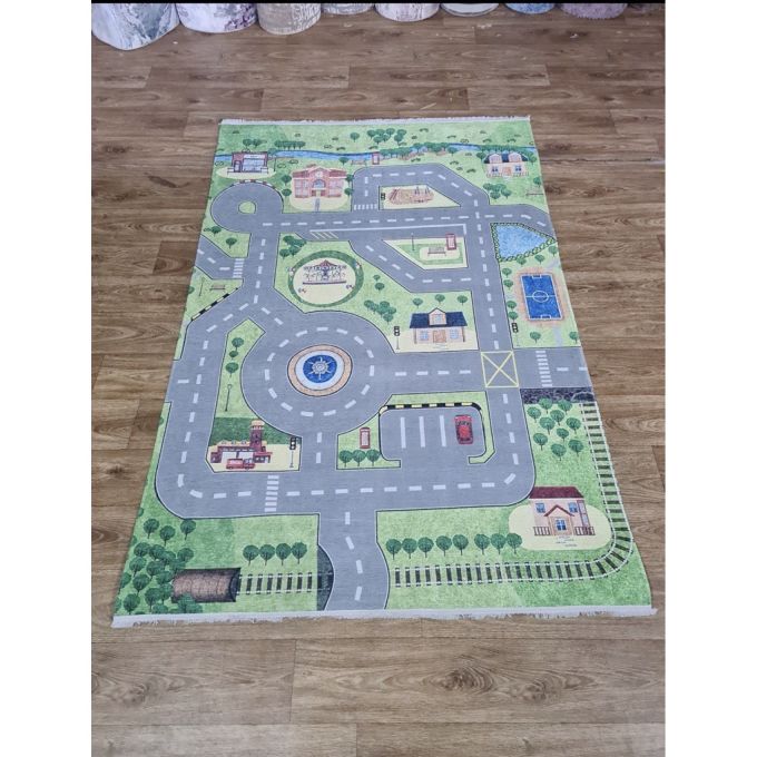 Килим Greencarpet Dekoratif Latex A0052A GREY/GREEN