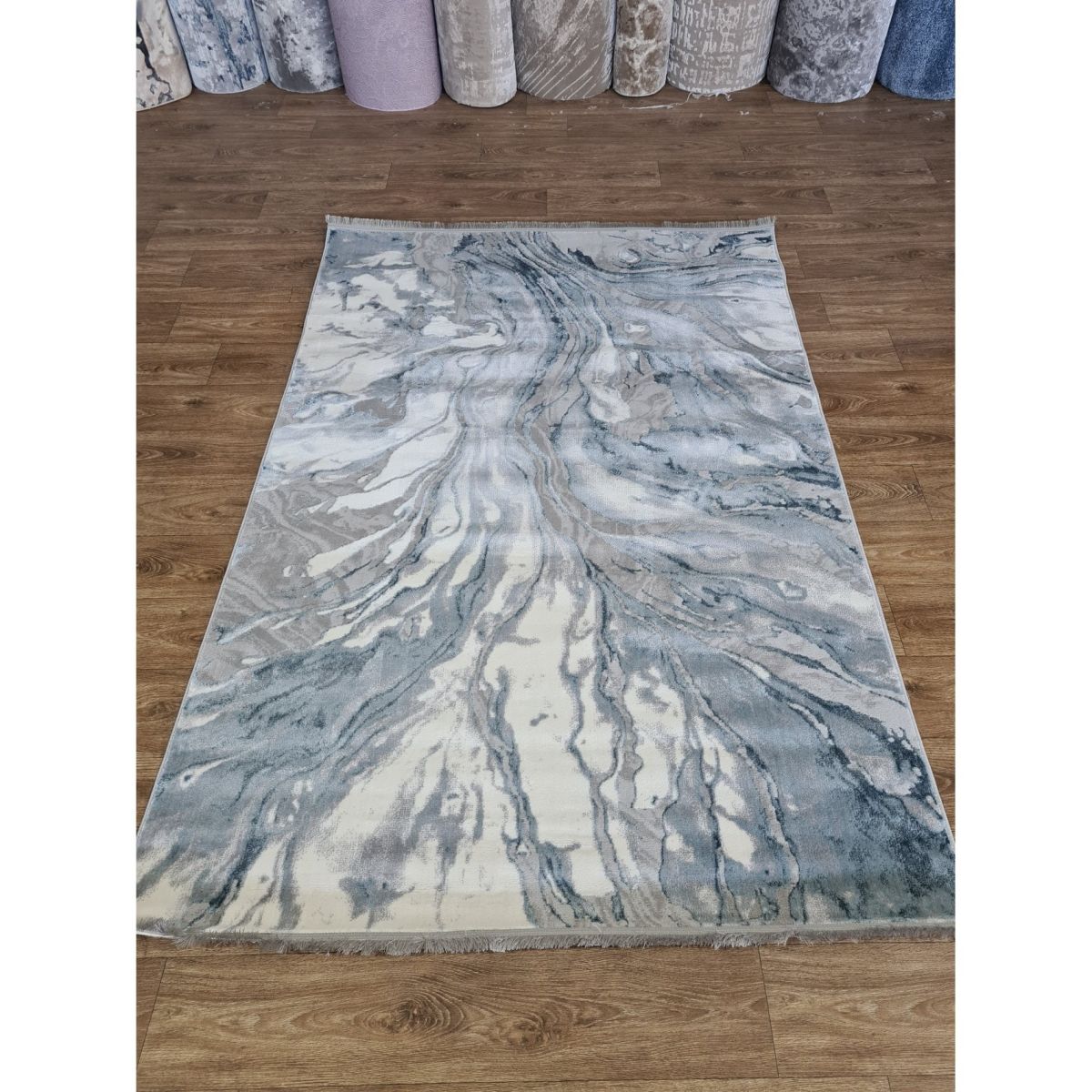 Ковёр Greencarpet Moda 5201A L.BLUE / D.GREY