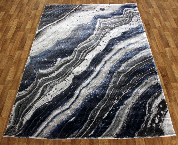 Килим LOW CANYON 121HA d.blue/d.grey