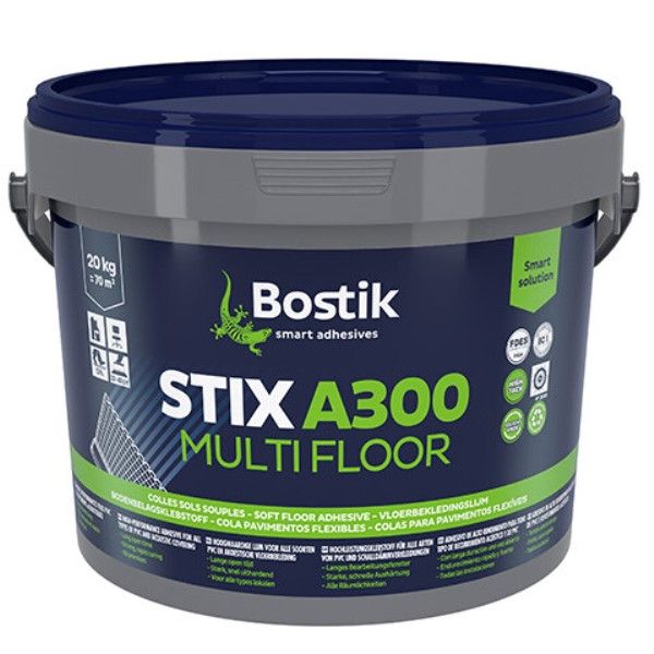 Клей для комерційного лінолеуму BOSTIK Stix A300 Multi Floor 20 кг